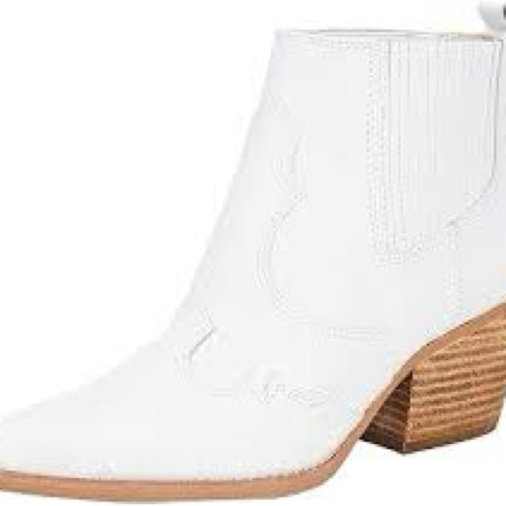 Sam Edelman White Ankle Boots - Picture 4 of 9